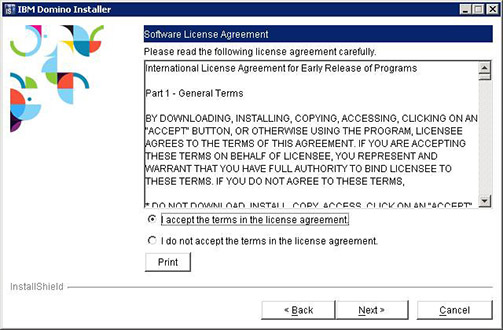 IBM Domino 9 Social Edition Install screen shot