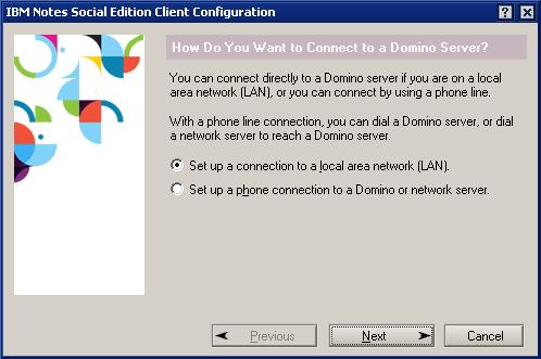 IBM Notes 9 Social Edition Install screen shot