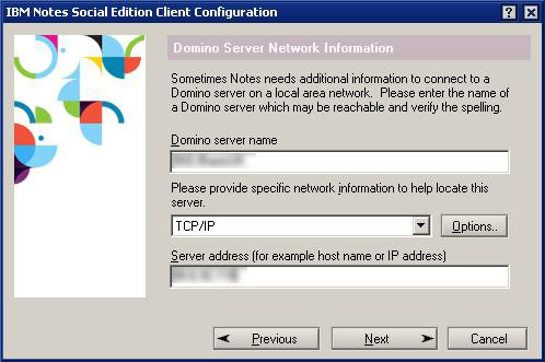 IBM Notes 9 Social Edition Install screen shot